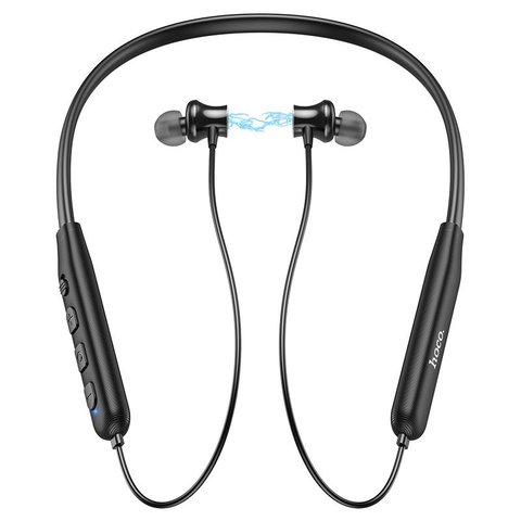 Гарнітура Hoco ES64, бездротова, сіра, з Bluetooth, на шию, #6931474784476 Прев'ю 2