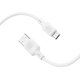 USB кабель Borofone BX113, USB тип-A, micro-USB тип-B, 100 см, 2,4 А, білий, #6941991115424 Прев'ю 1