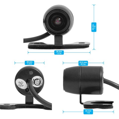 Задняя камера для Toyota Camry Corolla RAV4 Highlander Tacoma Prius / Scion tC xB FR-S / Subaru Forester Crosstrek Impreza WRX BRZ XV в комплекте с кабелем 16 пина для подключения Превью 4