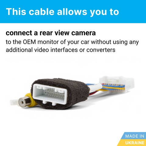Car Camera Connection Cable to Toyota Toyota Touch 2 / Entune / Link Preview 1