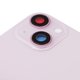 Задняя панель корпуса для iPhone 13, розовая, со стеклом камеры, small hole Превью 1