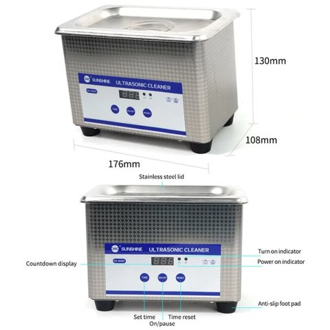 Baño de ultrasonido Sunshine SS-6508T, 0.8 l, 50 W Vista previa  3