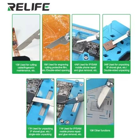 Juego de bisturíes RELIFE RL-101B, 7 in 1 Vista previa  6