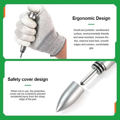 Punzón rompe vidrios para tapa trasera RELIFE RL-066B Vista previa  5