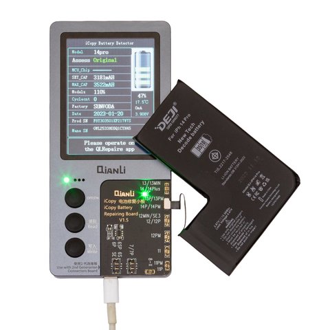 Batería Deji puede usarse con Apple iPhone 14 Pro, Li-ion, 3.87 V, 3510 mAh, mayor capacidad, sin mensaje de error, decode battery Vista previa  1