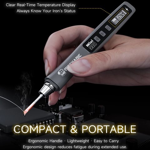 Cautín Mechanic Mini210, 40 W, batería, portátil Vista previa  1