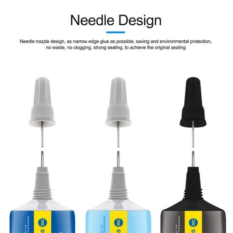Adhesivos sellador Sunshine G-21, para pegar tapas traseras, para marcos de pantalla, 50 ml, negro Vista previa  2