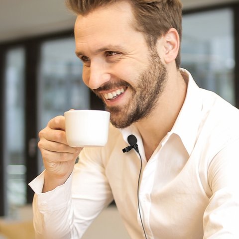 Мікрофон петличний Hoco L14, з кліпсою, USB тип-C, 2 м, #6931474761156 Прев'ю 3