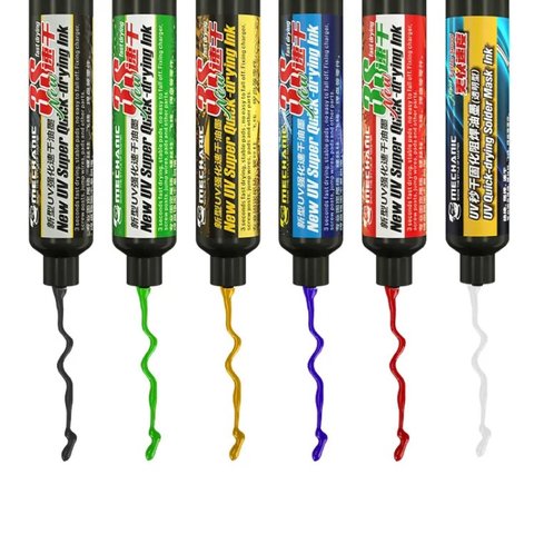 Паяльна маска Mechanic SU3, зелена, 10 мл, ультрафіолетова Прев'ю 1