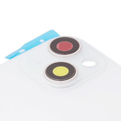 Задня панель корпуса для iPhone 14 Plus, біла, із склом камери, Original (PRC), starlight Прев'ю 1