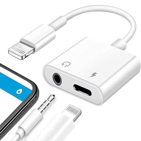 Адаптер GL029, аудіо, TRRS 3.5 мм, Lightning, білий Прев'ю 2