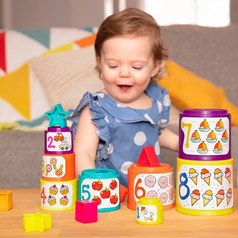 Сортер-пірамідка Battat 2 в 1 New Прев'ю 4