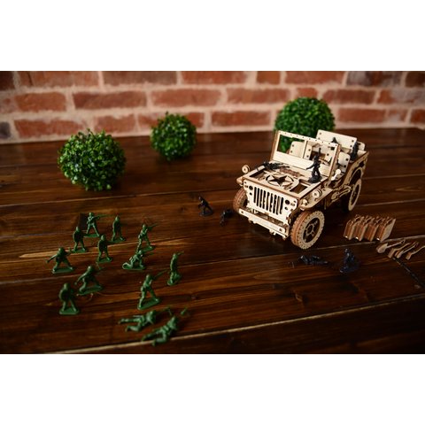 Wooden mechanical 3D Puzzle Wooden.City 4x4 Vehicle Preview 8